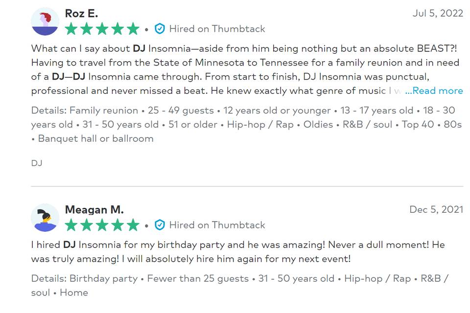 Reviews