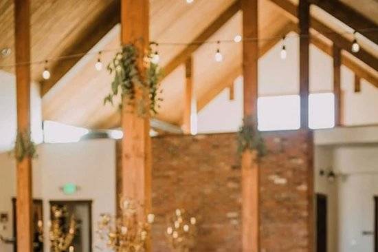 Rustic reception set-up
