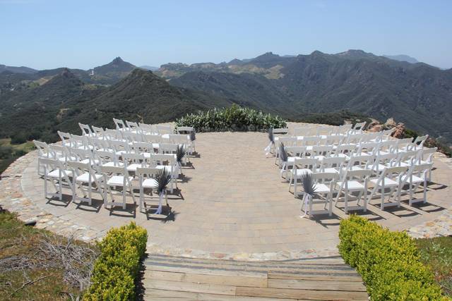 A ceremony with a view