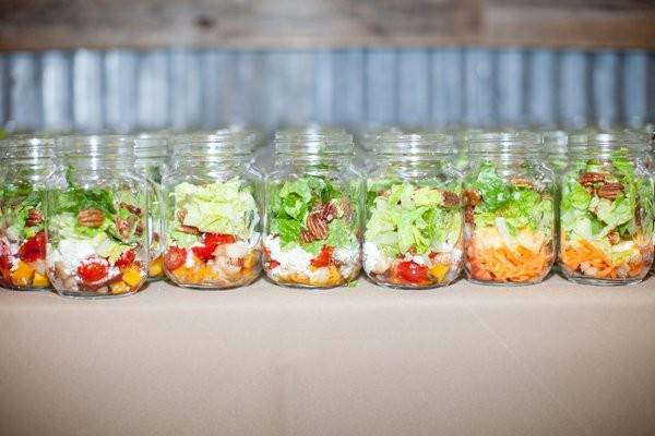 Autumn Salad in a Mason Jar