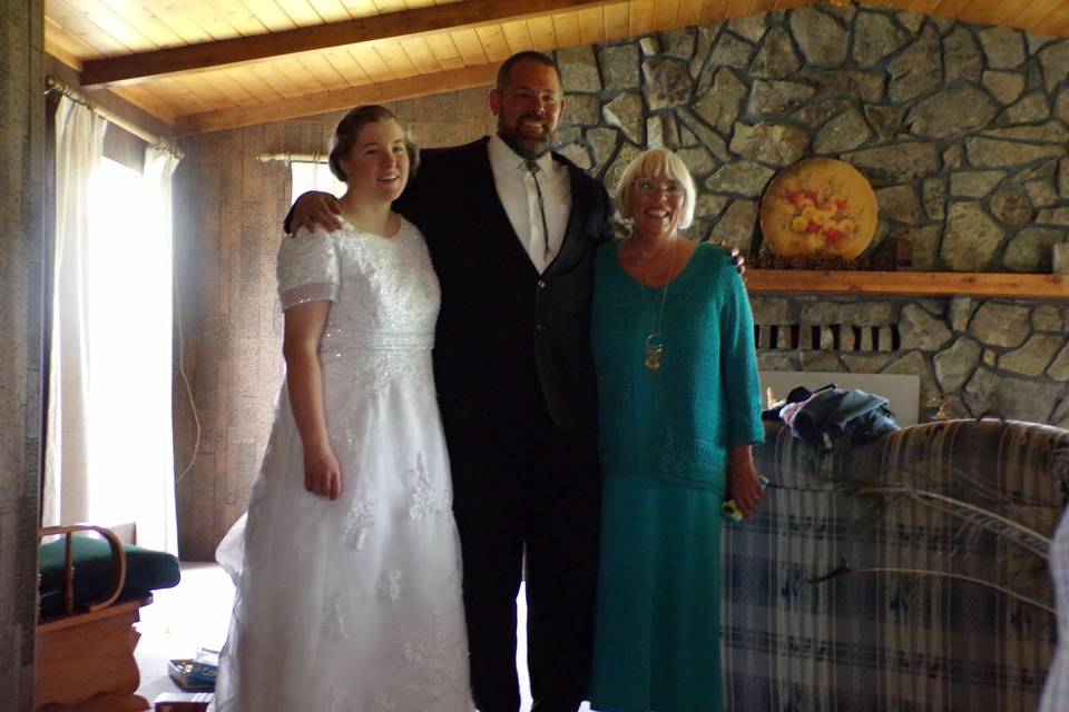 Bride, Father, and Grandmother