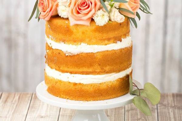 Naked Cake Flowers - Peach