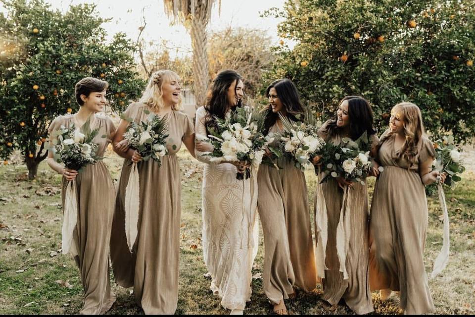 Bridesmaids + Bride!