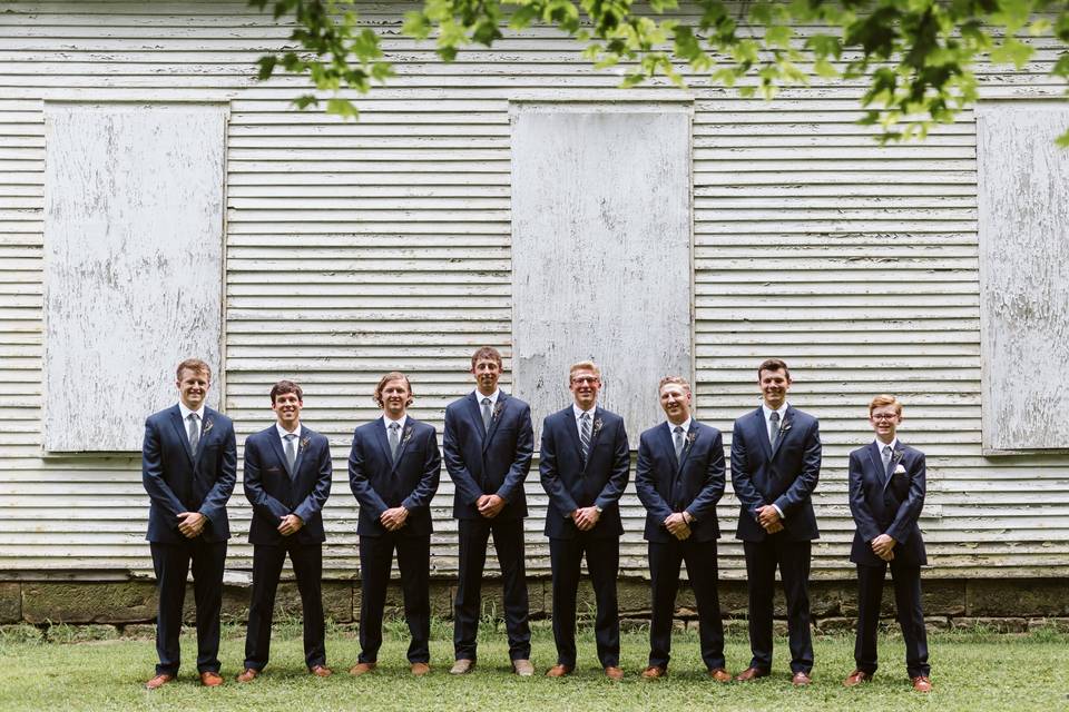 Handsome groomsmen