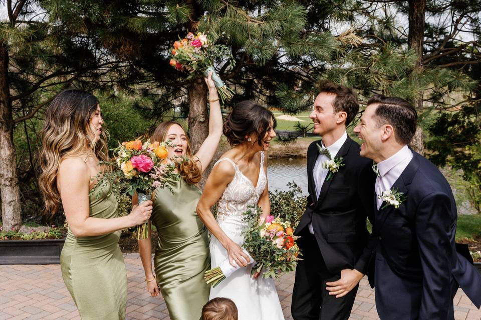 Candid wedding photography