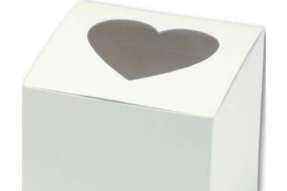 Heart Window Cupcake Box Favor