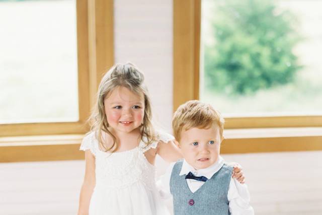 Flower girl and ring bearer
