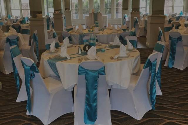 Baby Blue Spandex Stretch Banquet Chair Covers Sale