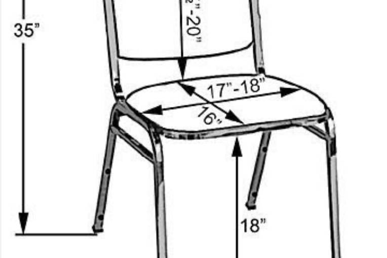 Banquet chair dimensions