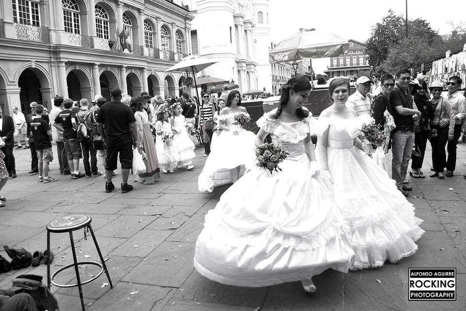 Wedding in New Orleans, Louisiana.