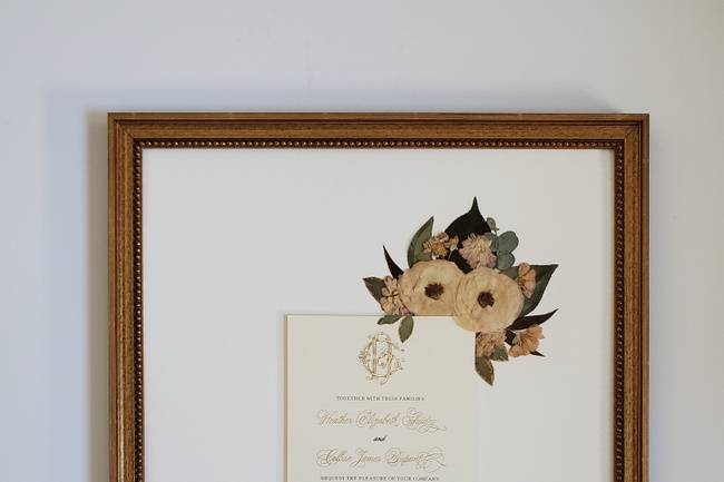 Framed Wedding Invitation