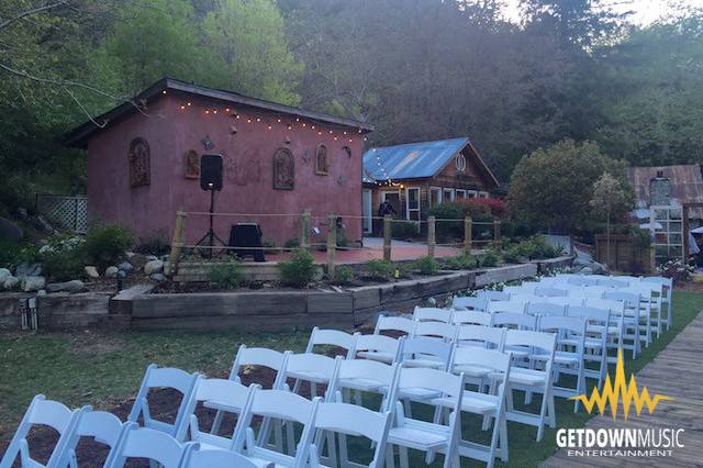 Wedding ceremony setup