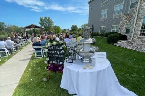 Champagne at Ceremony