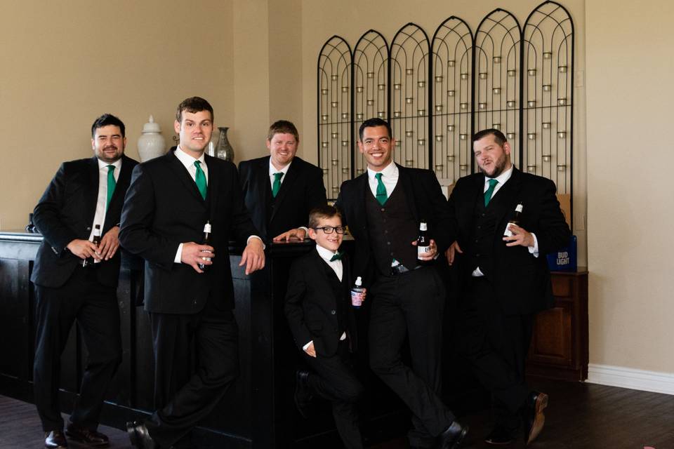 Josh and his fgroomsmen