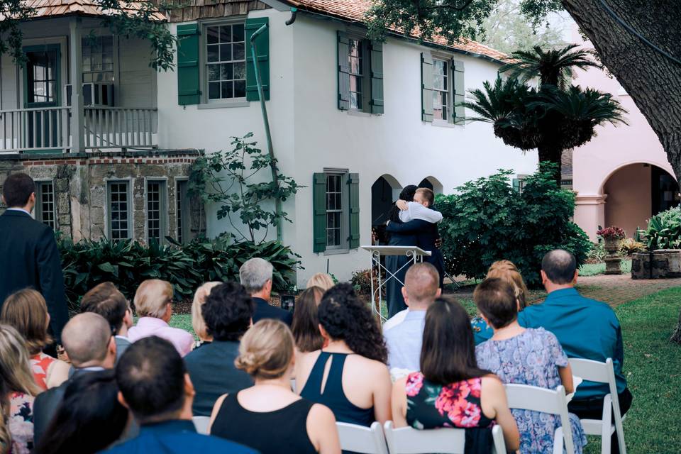 An outdoor ceremony