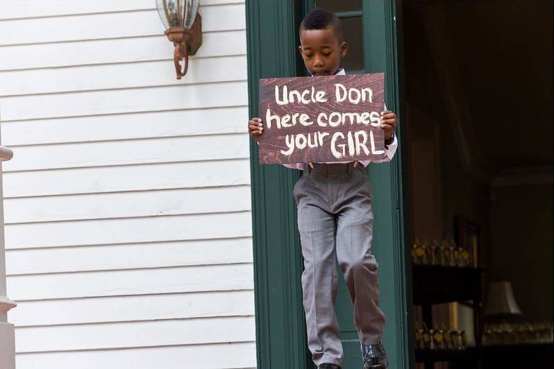 Kid at the wedding