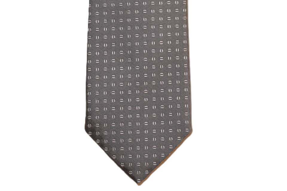 Grey handmade necktie