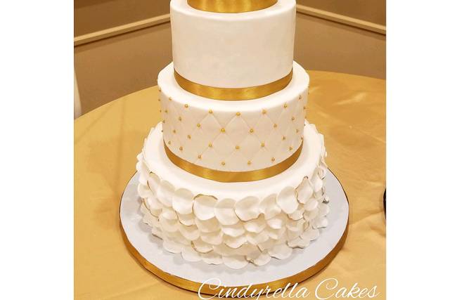 4 tier wedding cake