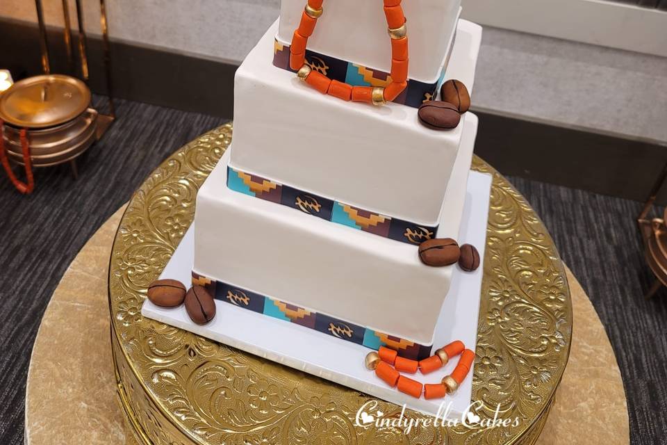 African wedding cake