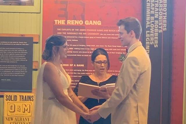 Officiant performing Ceremony