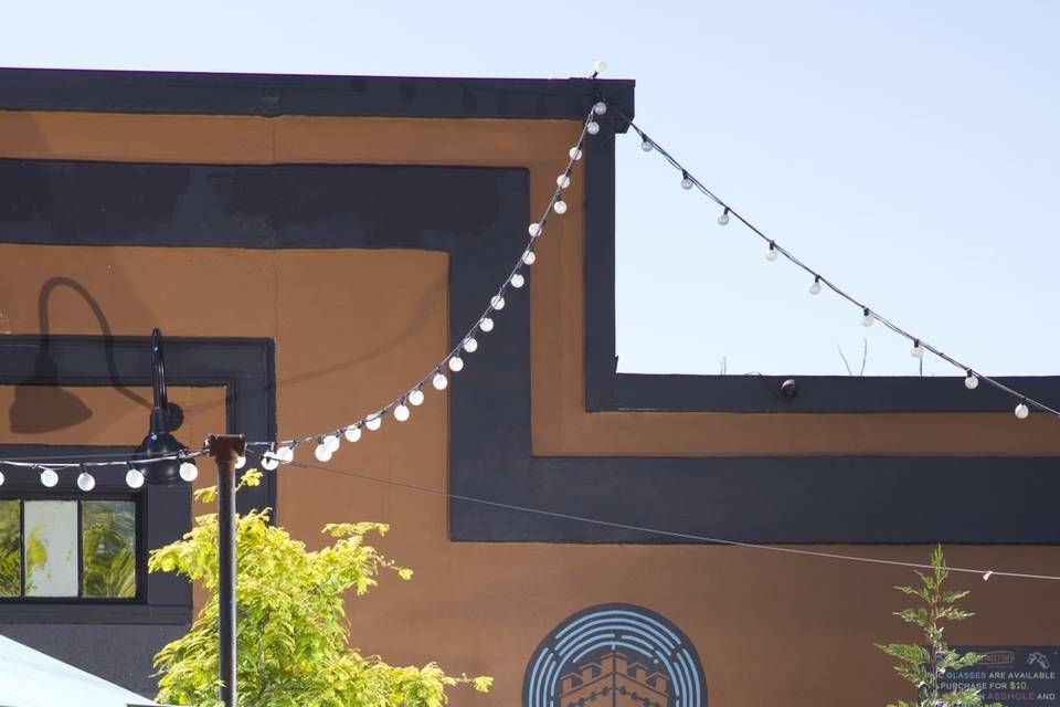 Beer garden patio