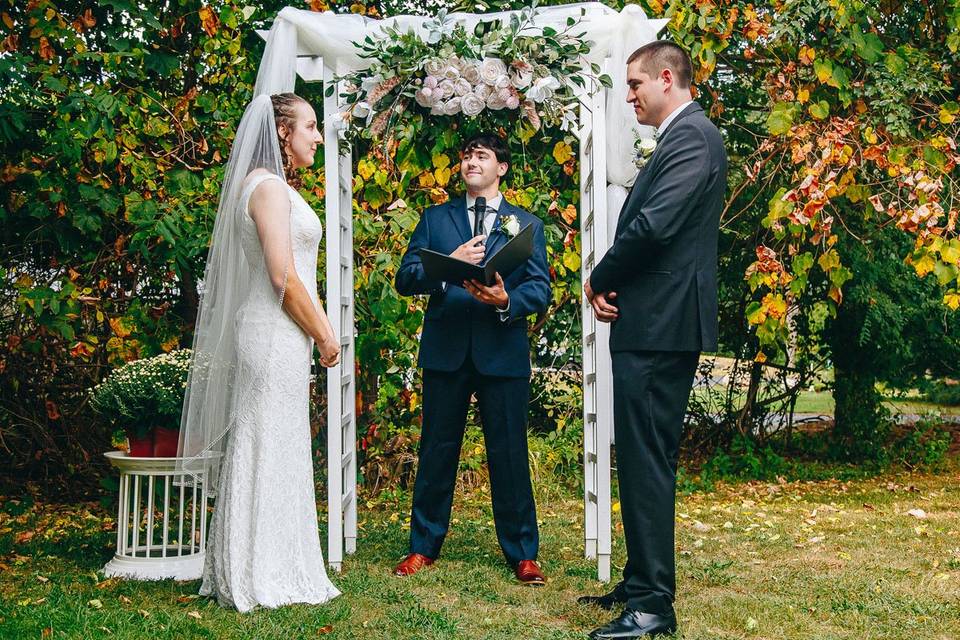 Back Yard Wedding, Ashland, MA