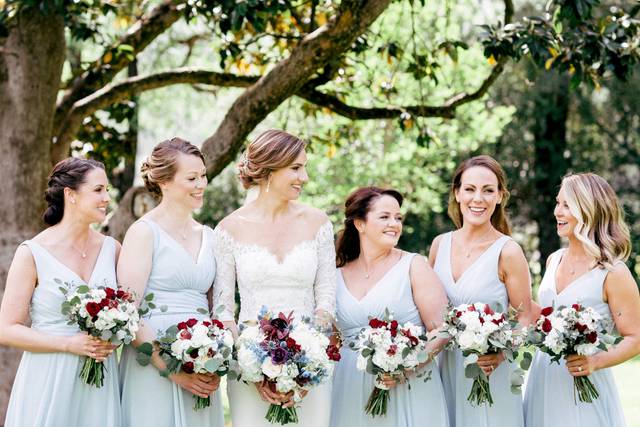 Bride and her ladies