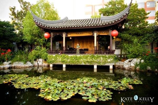 Lan Su Chinese Garden Waterside Pavilion