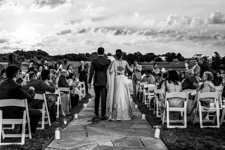 Walking down the aisle