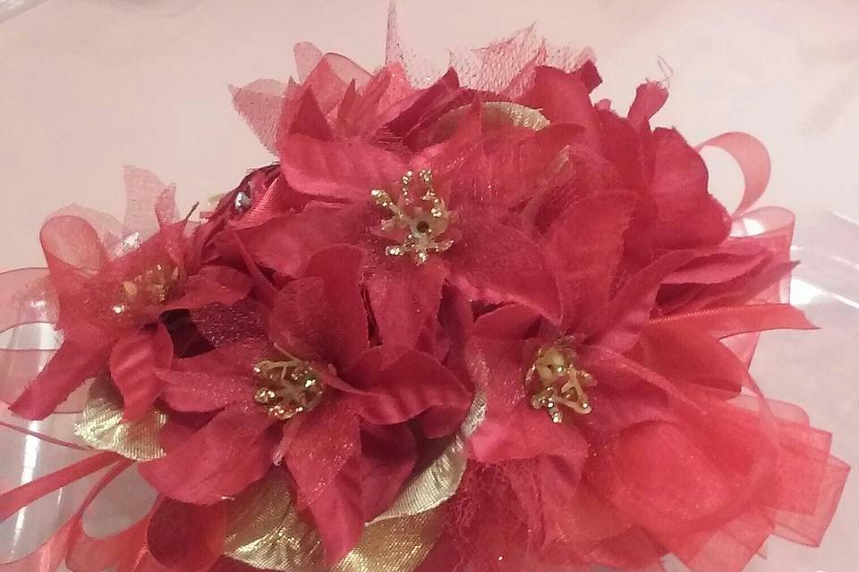 Red Arm Corsage