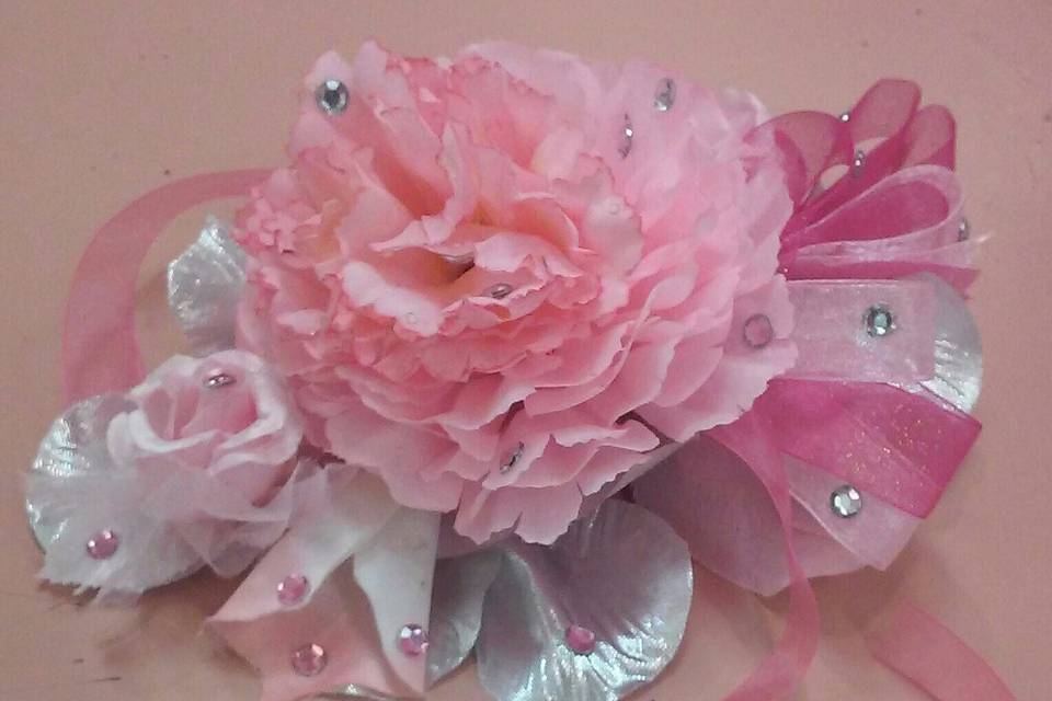 Pink Arm Corsage
