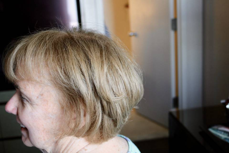 Mother of bride blow out