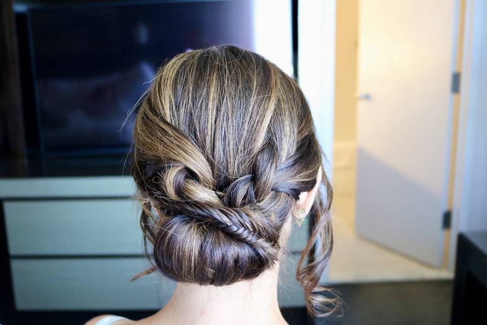 Low fishtail chiffon