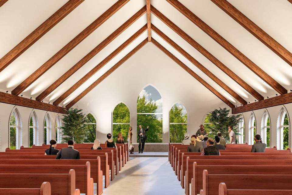 Chapel interior rendering