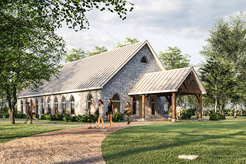 Chapel front rendering