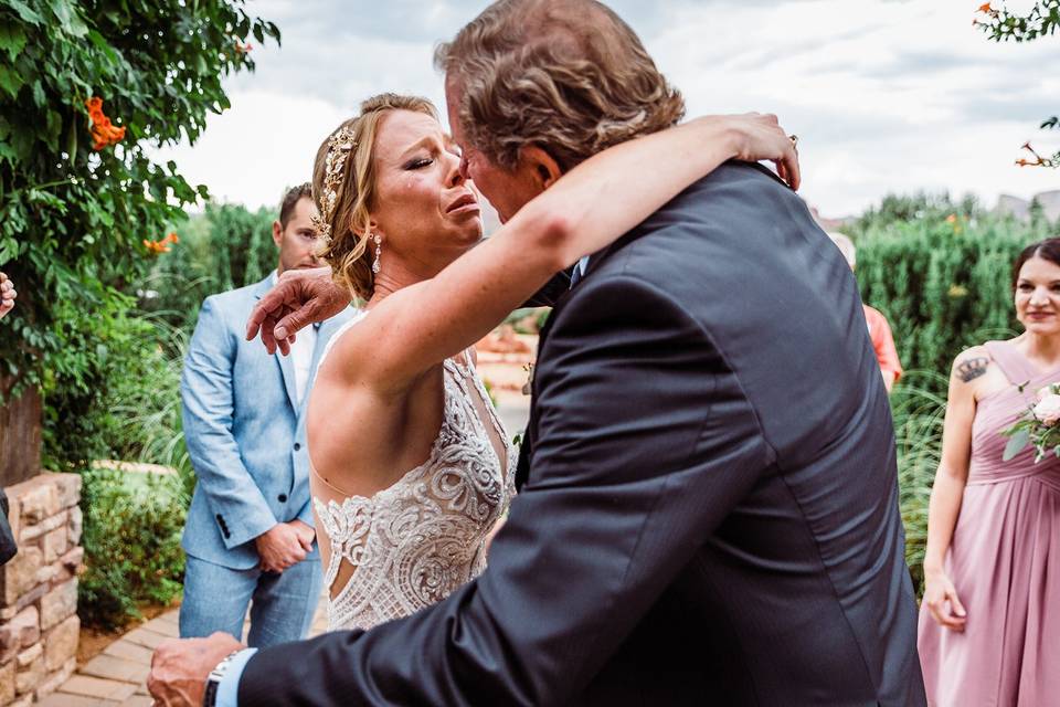 Bride and Dad