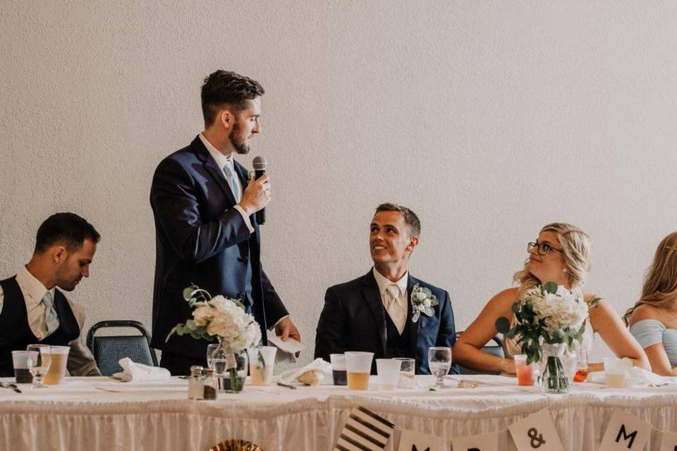 Head Table for Bride and Groom