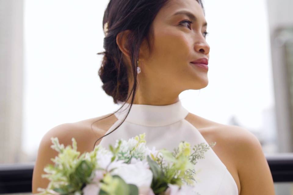 NYC rooftop elopement