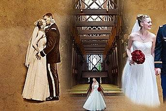 We take several of your favorite wedding day photos and turn them into a wedding day composite artwork.
