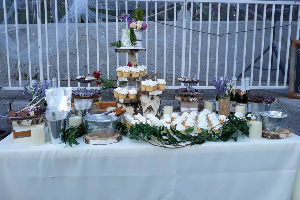 Desserts display
