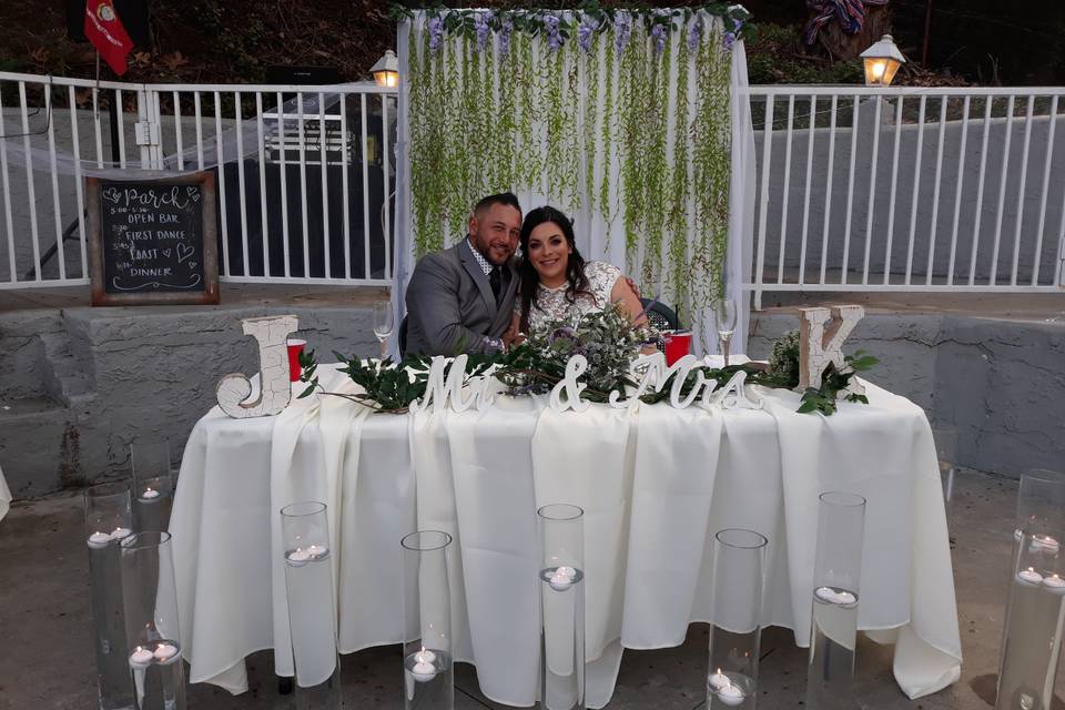 Sweetheart table