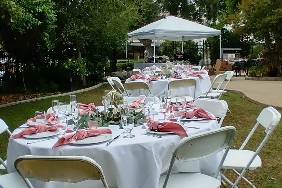 Garden Wedding Reception
