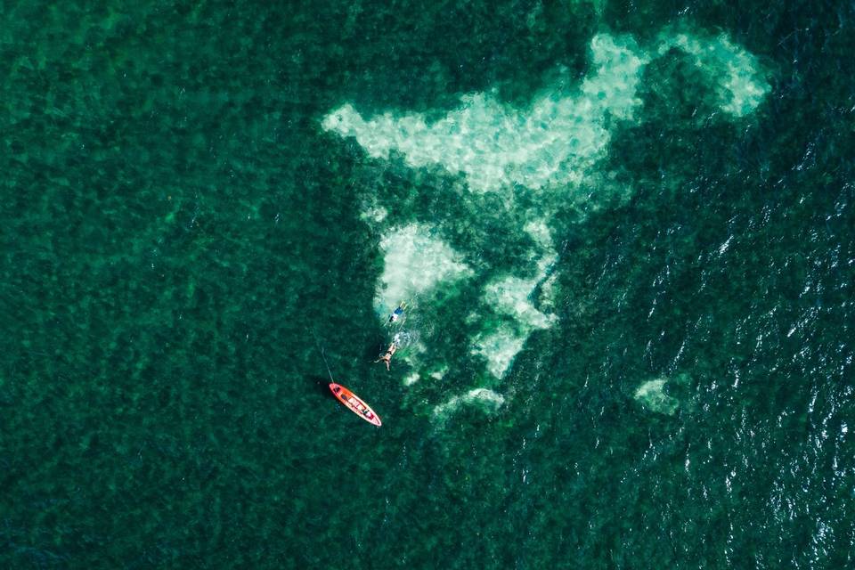 Kayaking offshore