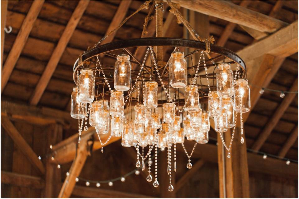 Barn chandelier