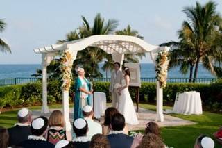 Outdoor wedding ceremony