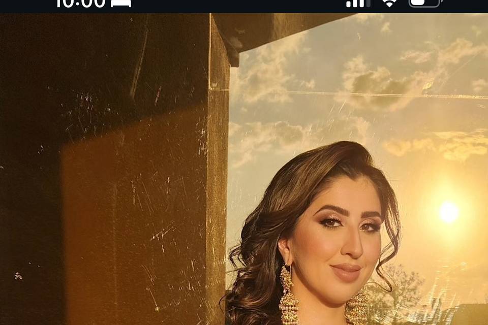 Makeup and hair