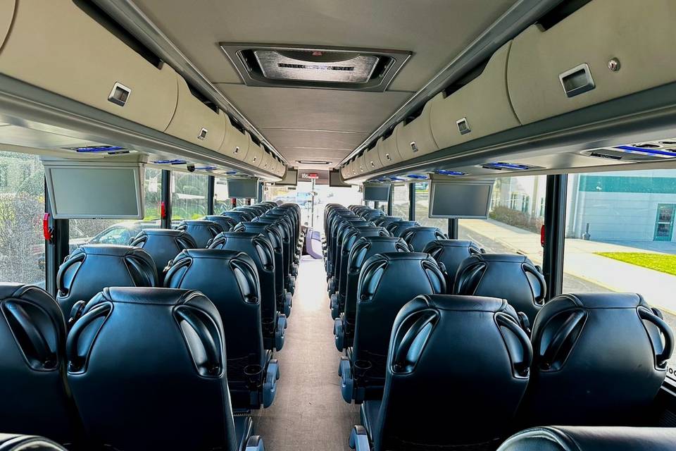 Interior of a motorcoach