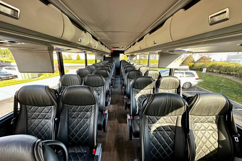 Interior of a motorcoach