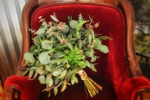 Eucalyptus bridal bouquet
