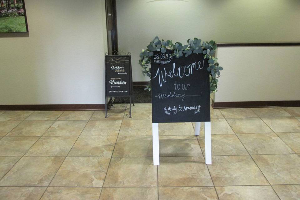 Personalized welcome signage